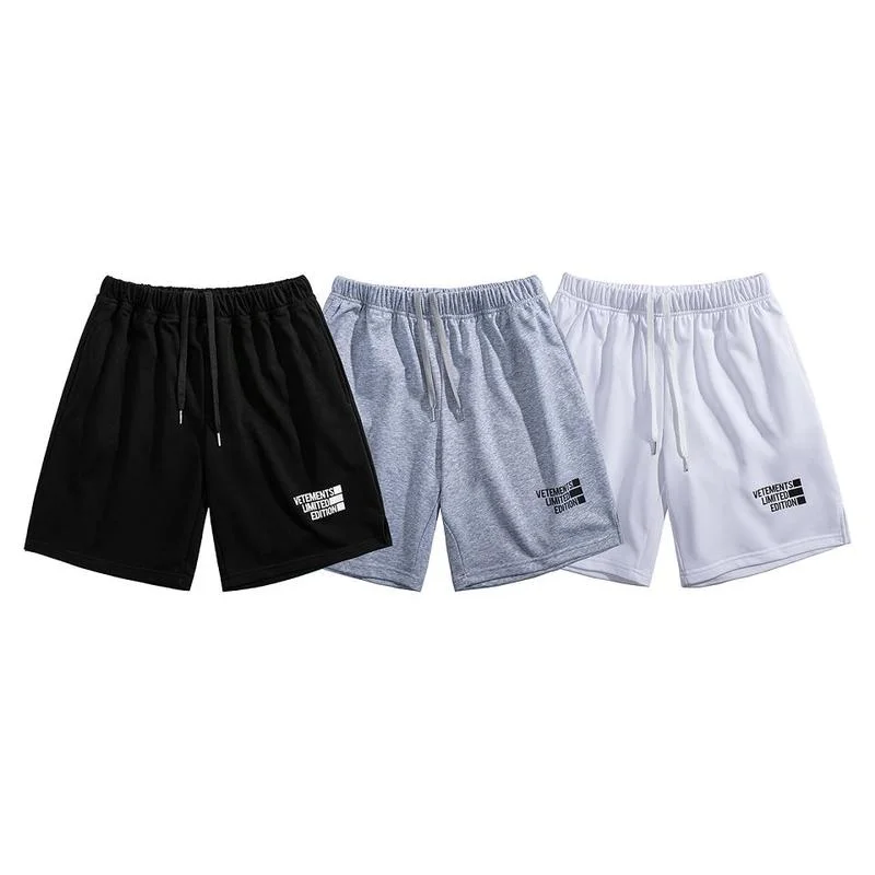 

22SS Small Logo Print Vetements Shorts Men Women EU Size 100% Cotton Vetements Shorts Fashion Summer Apex Legends