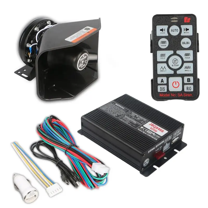 Автомобильная аварийная полицейская сирена 200 Вт динамик 12 в беспроводной пульт