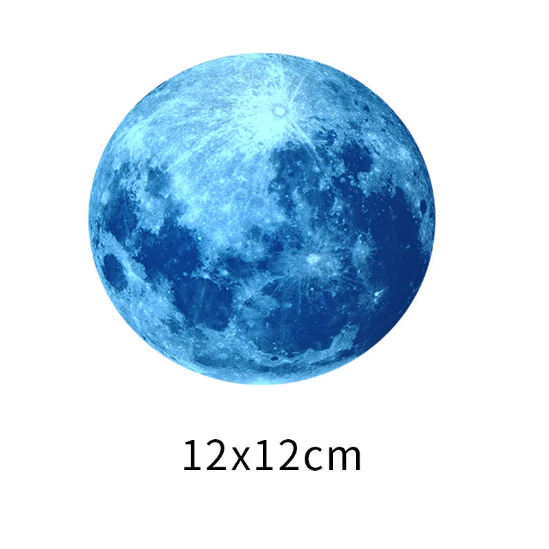 

Светящиеся 3D наклейки на стену Луна ПВХ