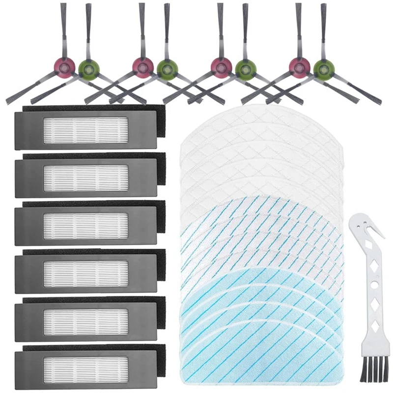 

Сменные детали, боковые щетки, Фильтры Hepa, накладки для швабры Для Ecovacs T9 T9aivi T9pro аксессуары для робота-пылесоса