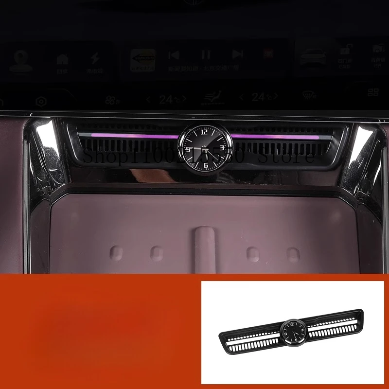 

Для Denza Z9GT 2025 2026, аксессуары, автомобильные часы, центральное управление, крышка розетки кондиционера, кварцевые часы, интерьерные часы