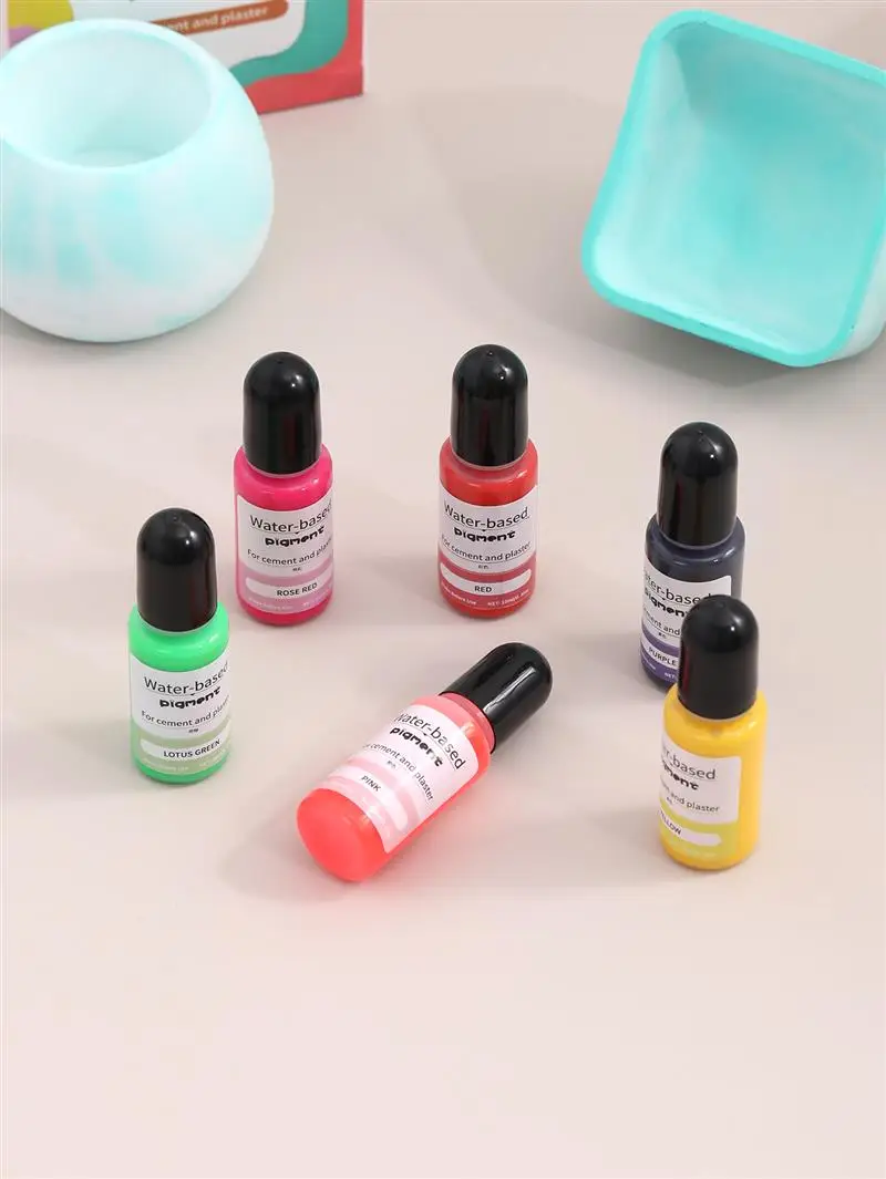 Жидкая краска для свечей 10 мл эпоксидной смолы гипсовая цементный краситель