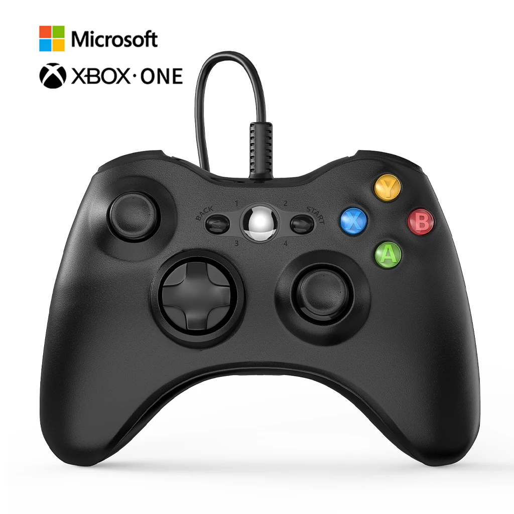 

Проводной контроллер Xbox 360 для Microsoft Xbox 360 и ПК (Windows 10/8.1/8/7), игровой джойстик с двойной вибрацией, геймпад