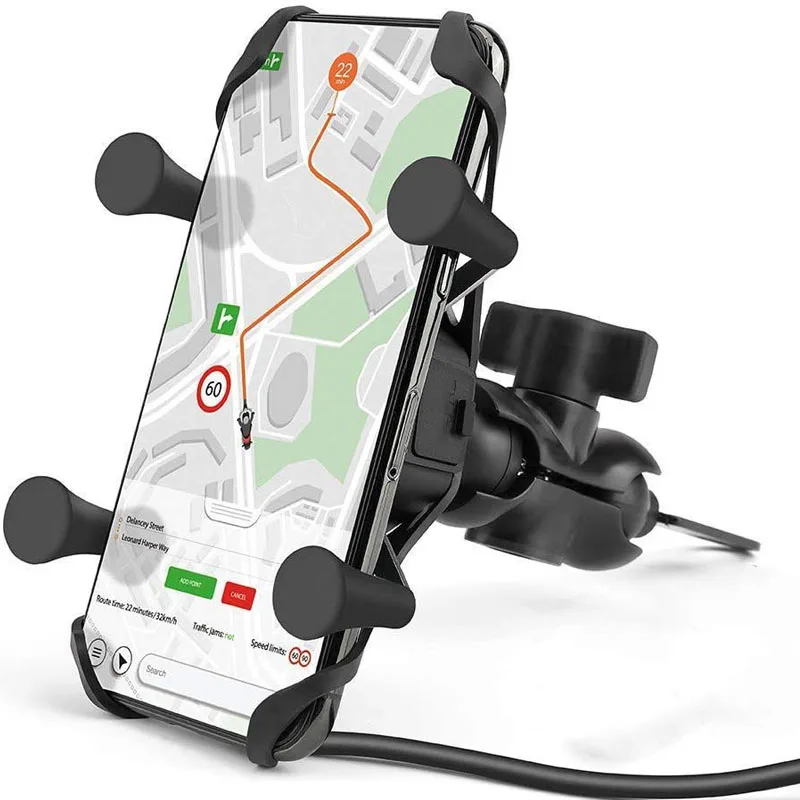 

Держатель для мотоцикла с USB зарядным устройством