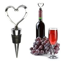 red wine champagne wine bottle stopper heart shaped valentines wedding gifts sealing preservation wine stopper bar supplie