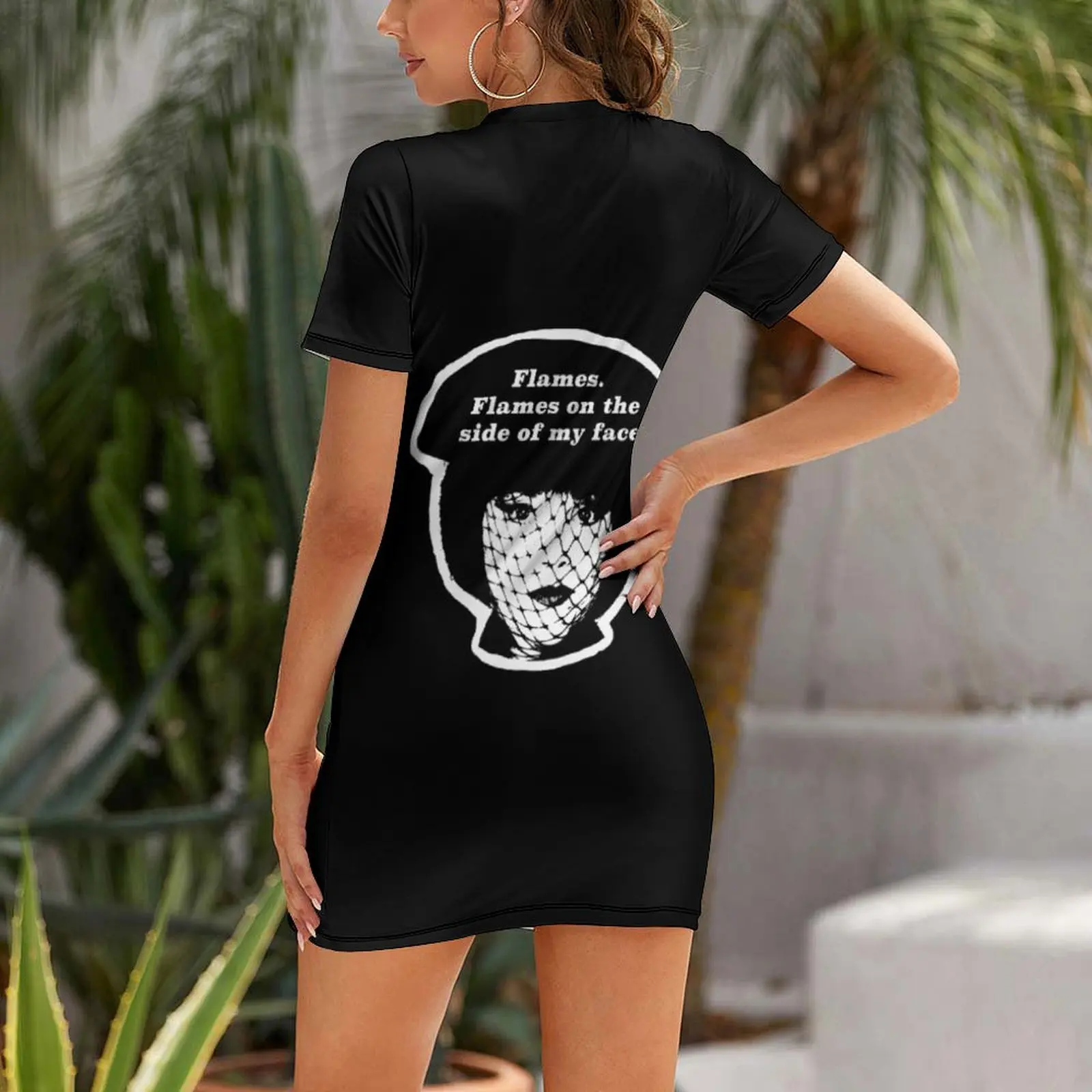 Платье Flames on the Side of My Face с короткими рукавами платье на день рождения для женщин