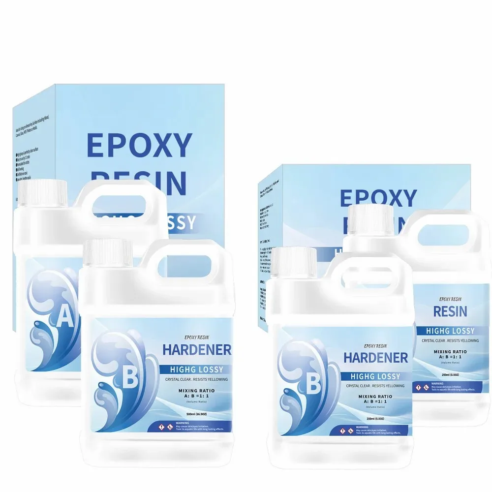Высококлейкий кристаллический отвердитель прозрачный эпоксидный клей 1:1 AB набор