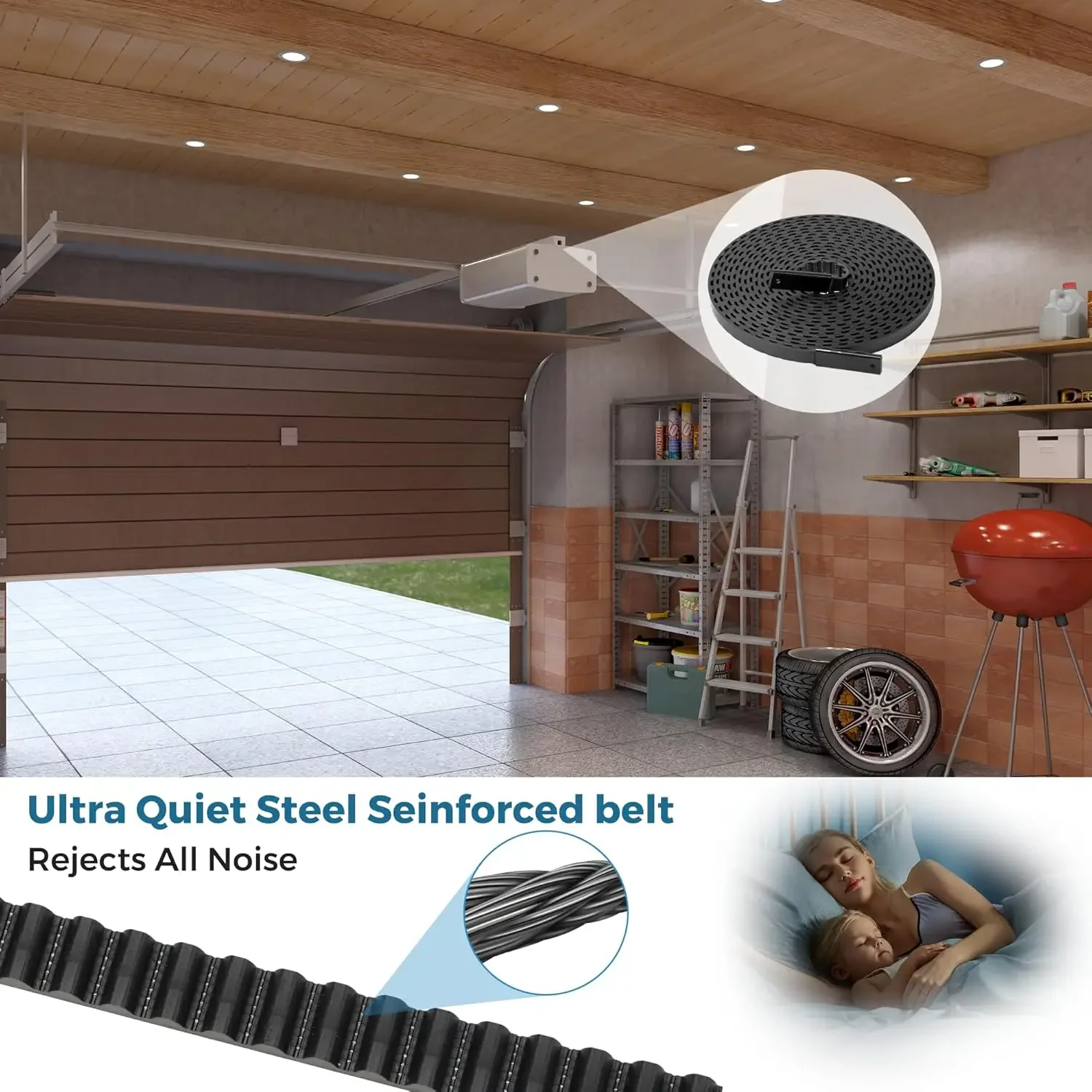 Приводной ремень 41A3589 для гаражной двери совместимый с дверным