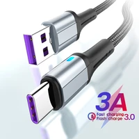 11 52m type c data cable 3a fast charging kable usb a to usb c phone charger cord for xiaomi s12 huawei redmi k50 samsung