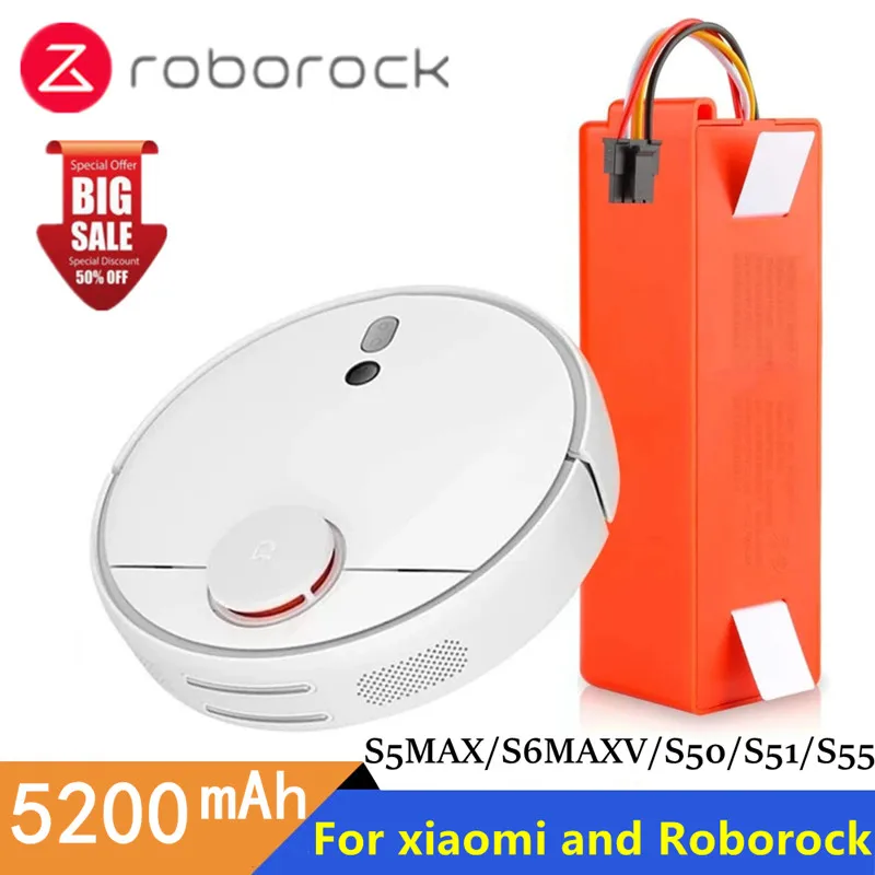 

New Original Universal Accessory Lithium Battery Pack 5200mAh, Suitable For Roborock S7 S70 S75 Model