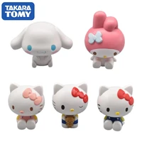 sanrio anime figure my melody cinnamoroll kt cat kawaii doll action figures collectibles gifts for children birthday decoration