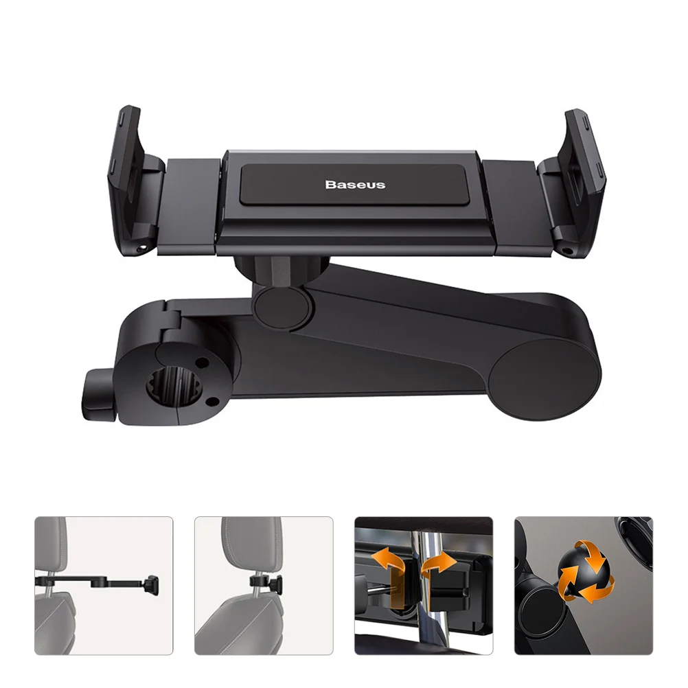 

Car Rear Seat Stand Holder Mount Backseat Bracket Car-mounted Mobile Support Metal Cellphone Fixed Stretchable