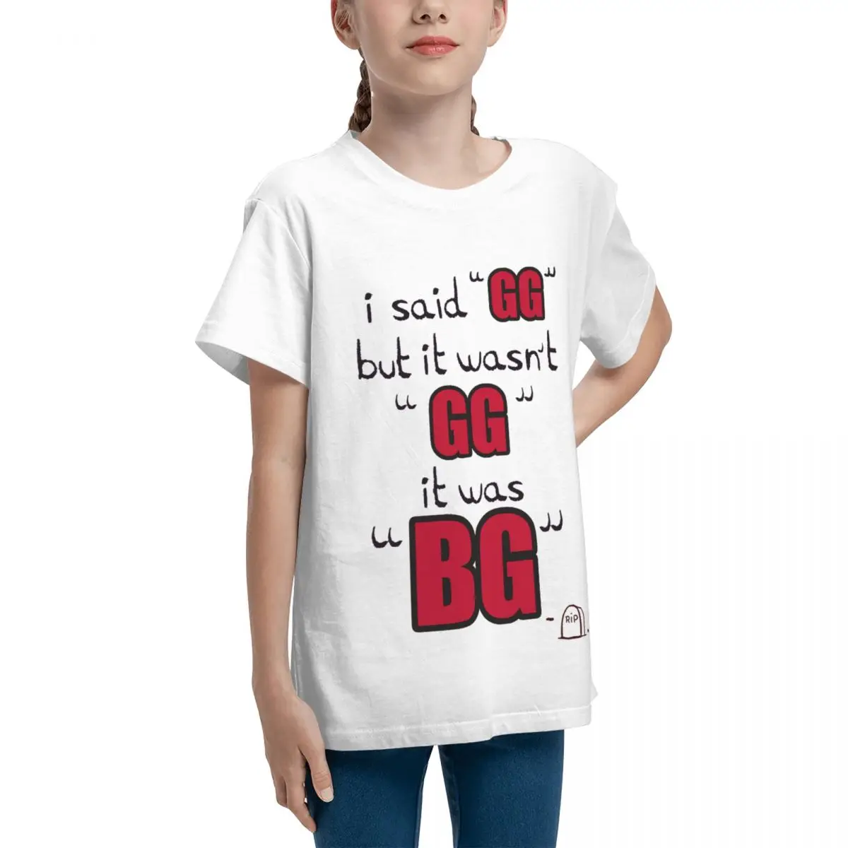 Teeanger я сказал GG но это не было GG... Футболка с коротким рукавом и круглым вырезом