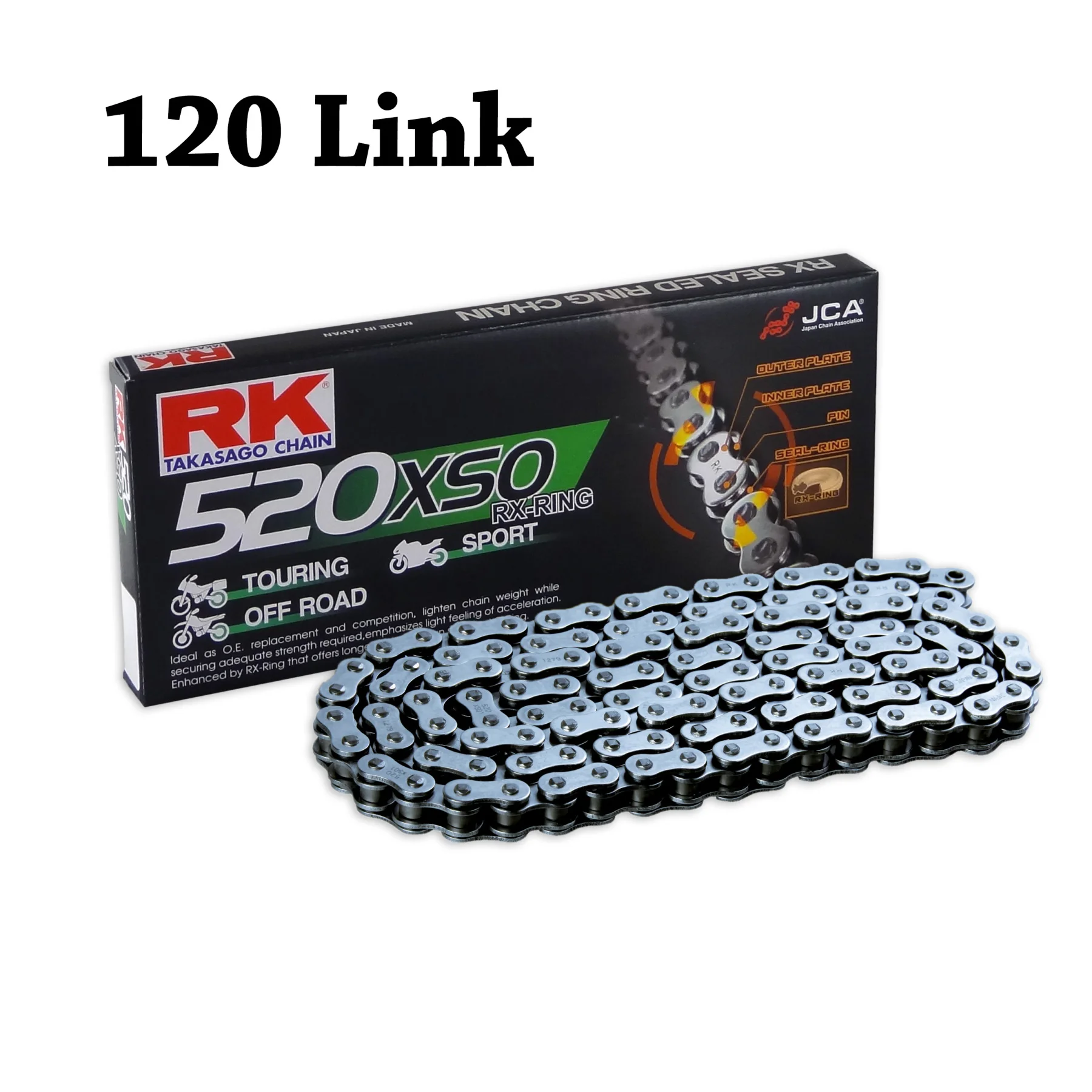 Мотоциклетная цепь X Ring RK 520 XSO 120 L для Husaberg 125 250 300 350 400 501 550 600 650 TE/FC/FE/FS/FX
