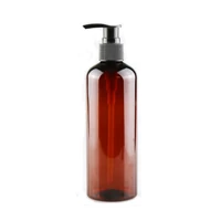 5pcs 60ml refillable amberbrowm squeeze plastic lotion bottle with pump sprayer pet plastic portable lotion bottle