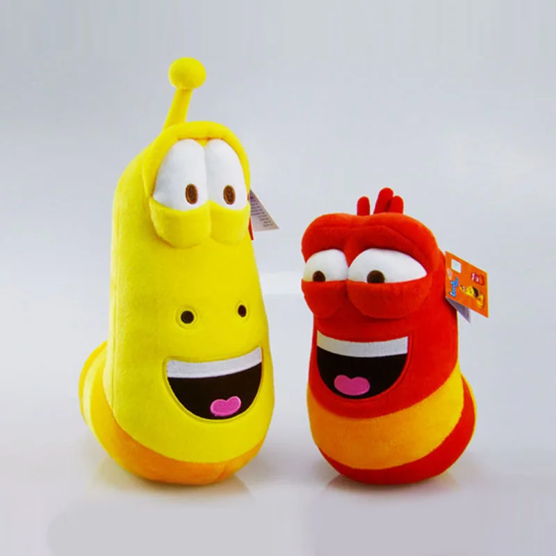 

New 10cm LARVA Plush Toys Yellow Insect Red Insect Hot Cartoon Larva Toys Stuffed Doll