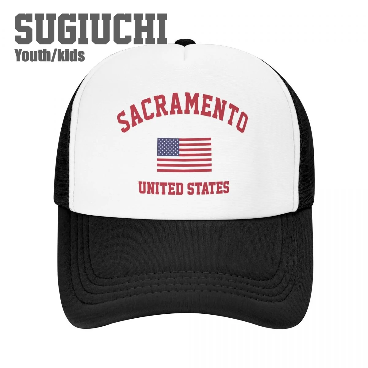 

Kids Mesh Cap Hat Sacramento Of USA United States City Baseball Caps for Youth Boys Girls Pupil Children's Hats Outdoor Unisex