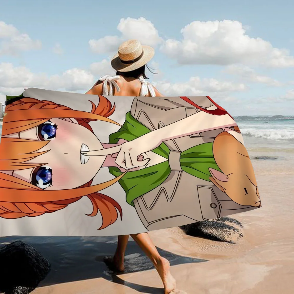 Пляжное полотенце аниме Yotsubato быстросохнущее банное из микрофибры для занятий