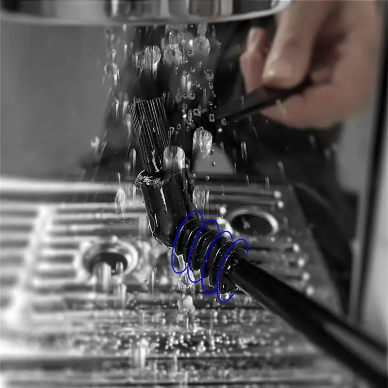 Кофейная мягкая пластиковая щетка для волос шлифовки чистящая с двойной