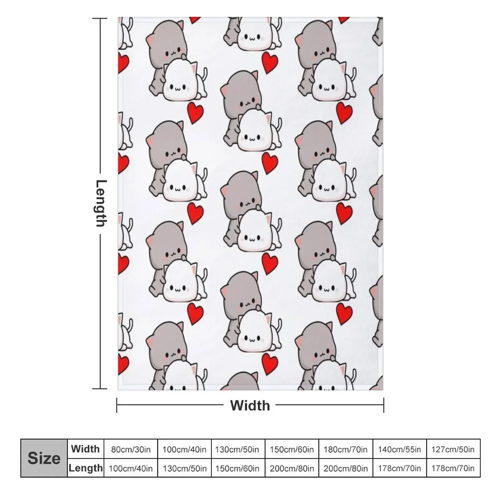 Моти персиковый кот Гома Love Is Kind Hugs Kisses пуловер на день Святого Валентина пледы