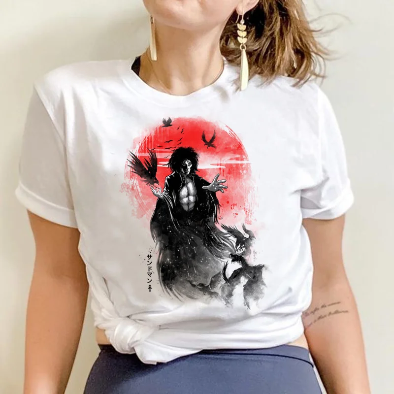 

sandman summer top t-shirt male print aesthetic white t shirt top tees streetwear graphic
