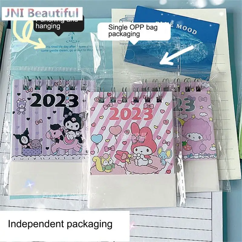 

2023 Desktop Mini Small Desk Calendar Anime Sanrioed Girl Heart Cute New Year Calendar