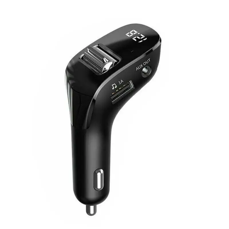 Car FM Transmitter Bluetooth 5.0 AUX Handsfree Wireless Car Kit Dual USB Car Charger Auto Radio FM Modulator MP3 Playerr