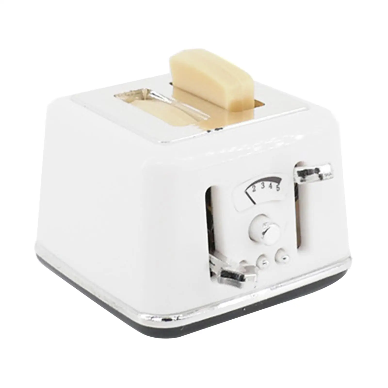 

Miniature Toaster Simulated Bread Machine Toys for Kitchen Decoration Doll House