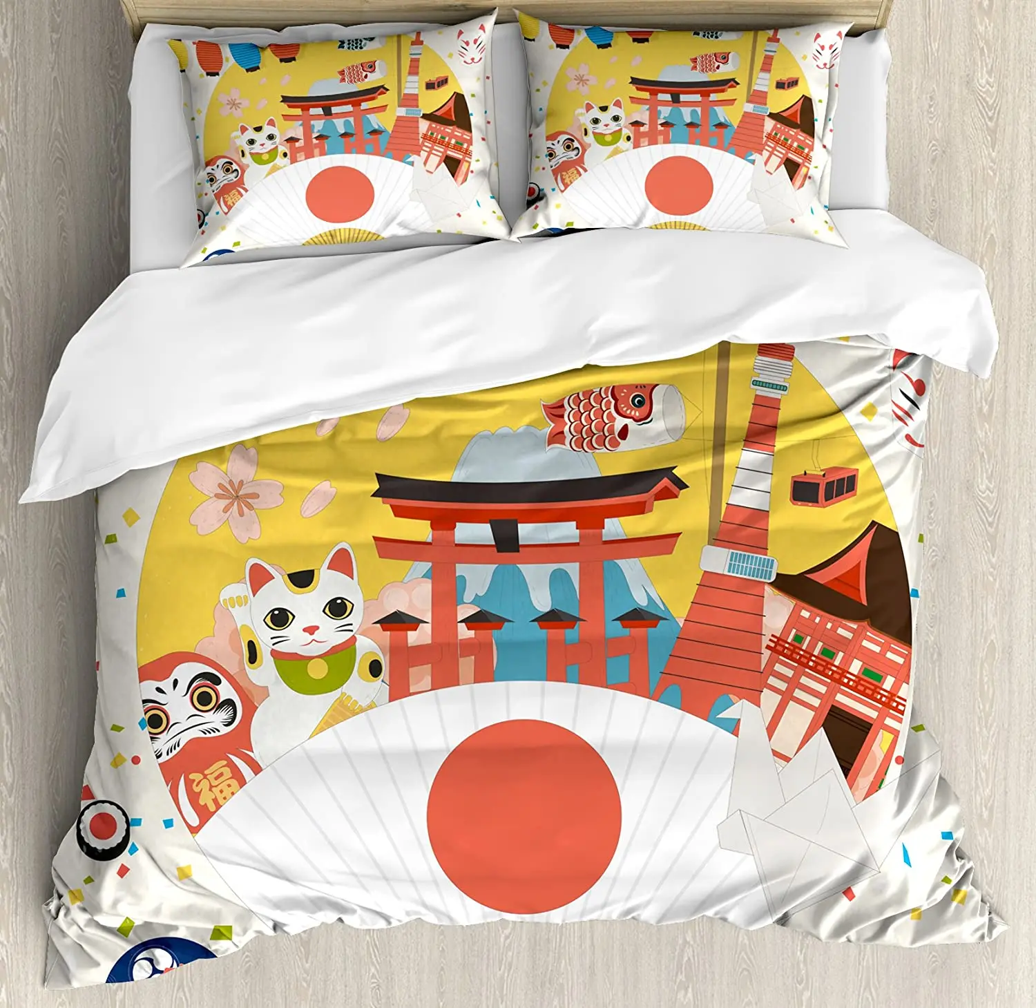 

Lantern Bedding Set For Bedroom Bed Home Japanese Inspired Commercial Pattern Various Asi Duvet Cover Quilt Cover And Pillowcase