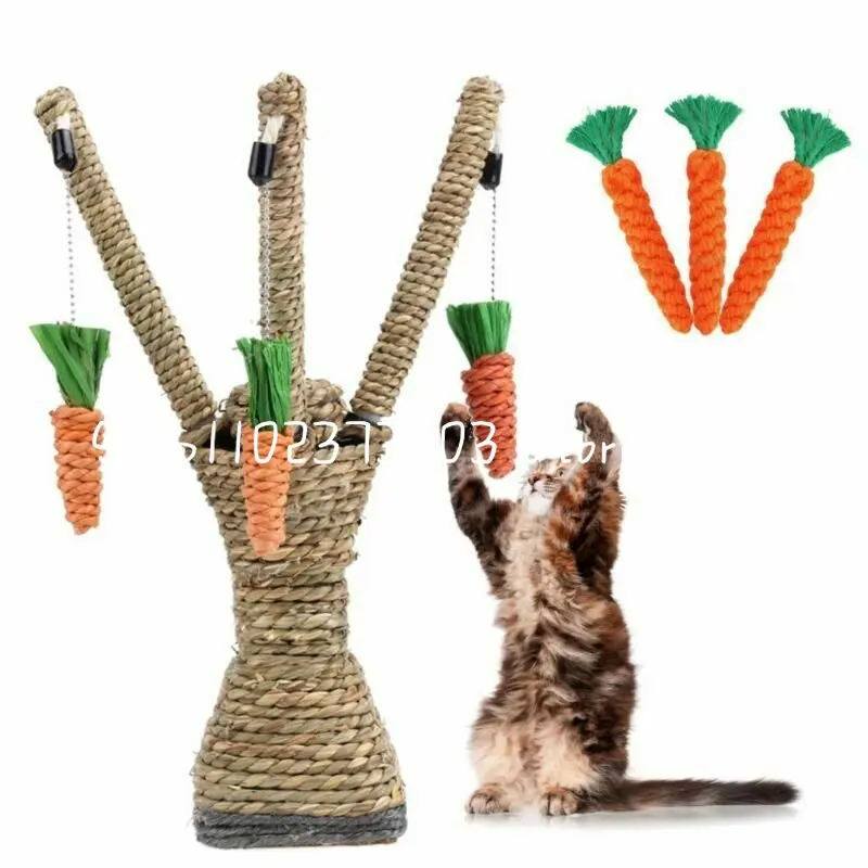 

Когтеточка Sisal для кошек, игрушка для домашних питомцев, Когтеточка с шариком, забавная Защитная мебель