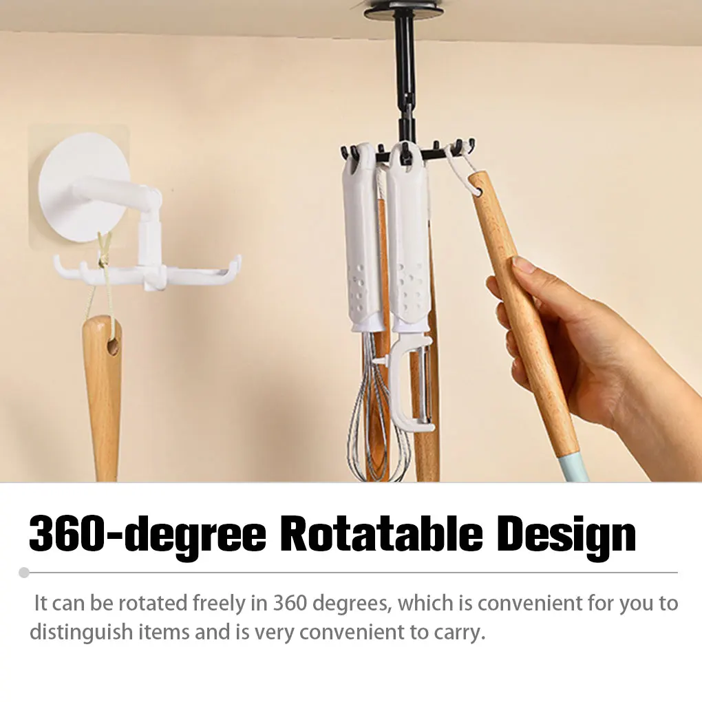 Регулируемая вращающаяся стойка для хранения самоклеящаяся подвесная
