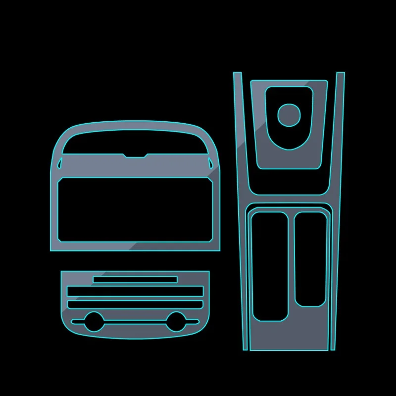 Прозрачная защитная пленка TPU для Jaguar F-PACE XJ автомобильные наклейки интерьера