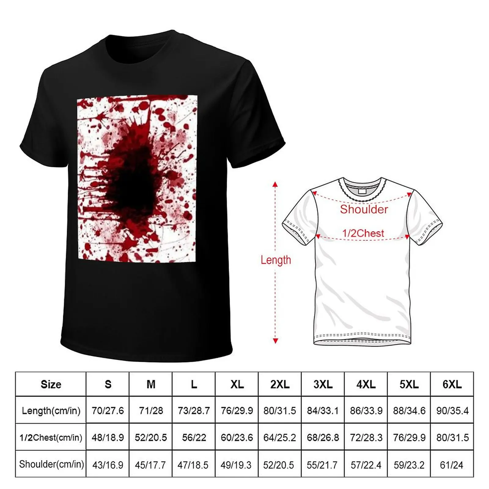 Футболка Blood Splatter Apparel футболка большого размера с рисунком мужская одежда