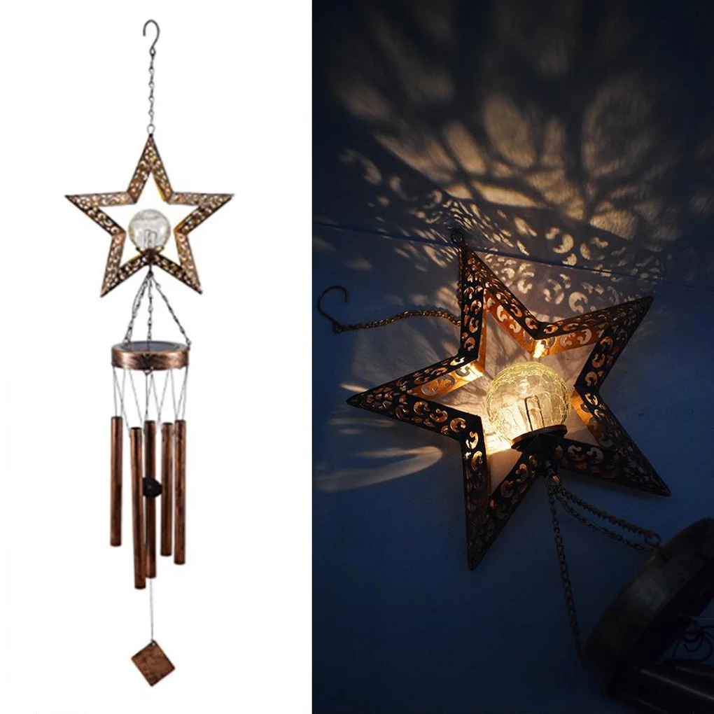 

Wind Chimes Light Solar Power Lamp Decoration Lantern Garden Festival