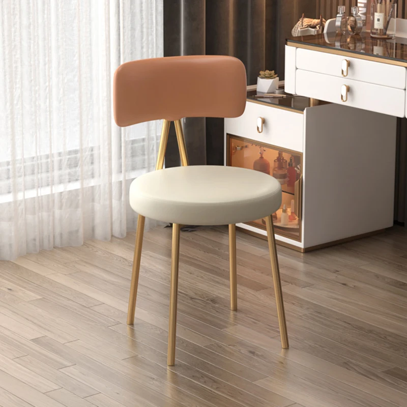 

Modern Nordic Relaxing Living Room Chairs Office Bedroom Vanity Dining Makeup Chair Mobile Poltronas Household Items YX50LC