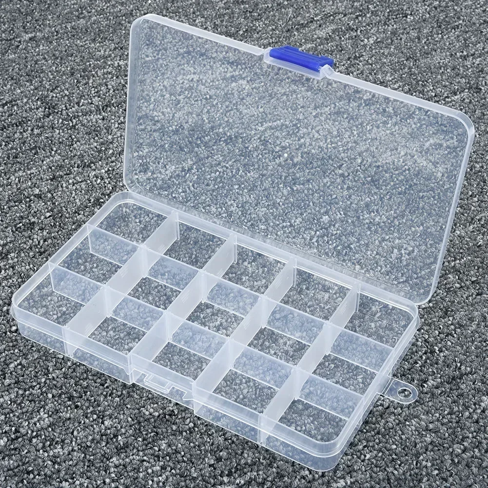 10/15/24/36 Siatki Verstelbare Plastic Sieraden Kralen Pillen Nail Tips Storage Box Case Container Organizer Thuis Leve