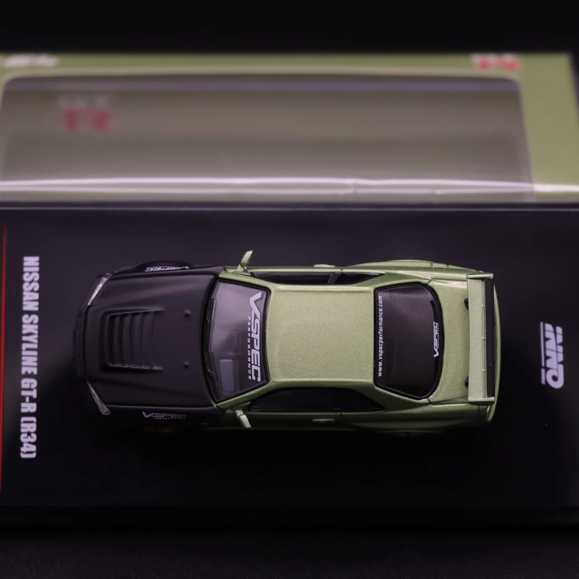 INNO 1/64 NISSAN SKYLINE GT-R (R34) M-SPEC NUR настраиваемая Игрушечная модель автомобиля из сплава