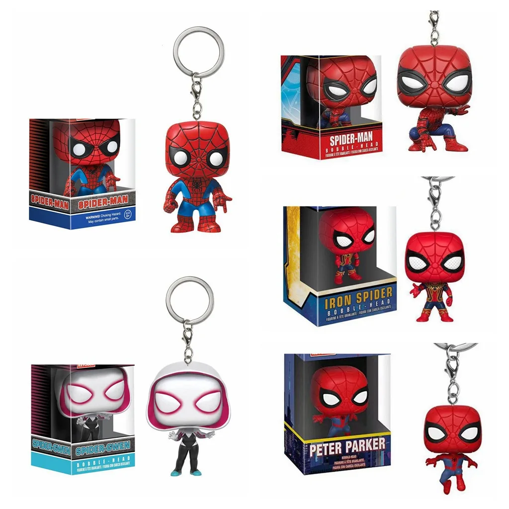 

Брелок Marver Legends Spiderman Spider Gwen, модель Funko Pop ручной работы, декоративная коллекционная игрушка, подарок на день рождения