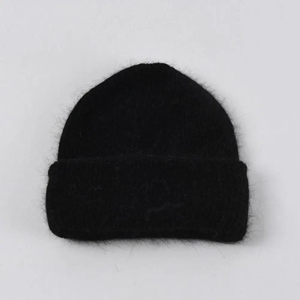 

Double Layer Thickening Fashion Head Protector Winter Knitted Cap Clothing Accessories Beanie Hat Women Fashion