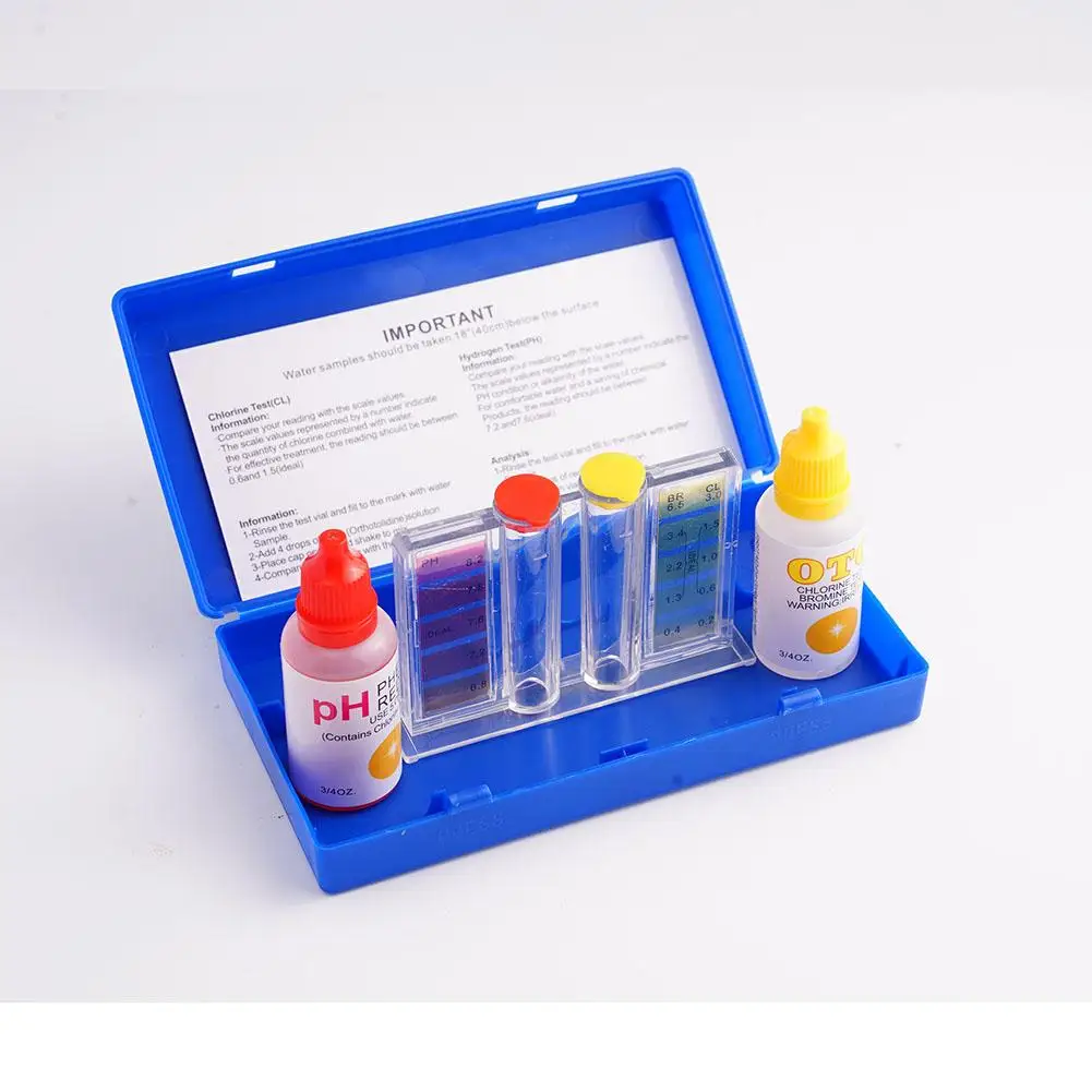 Набор для тестирования качества воды с хлором и PH тестер бассейна надувная