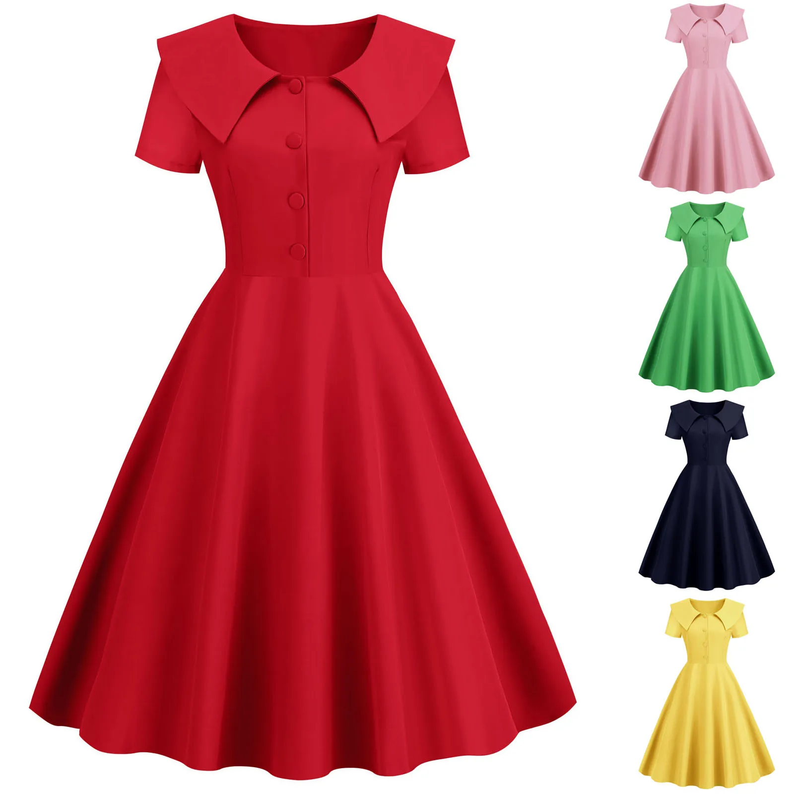 

Женское праздничное повседневное однотонное платье с коротким рукавом 1920-х годов для хозяйки, вечеривечерние, выпускного вечера, женские п...