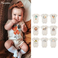 newborn kid baby boys girls clothes spring print romper cute sweet cotton jumpsuit long sleeve baby playsuit outfit 0 24m