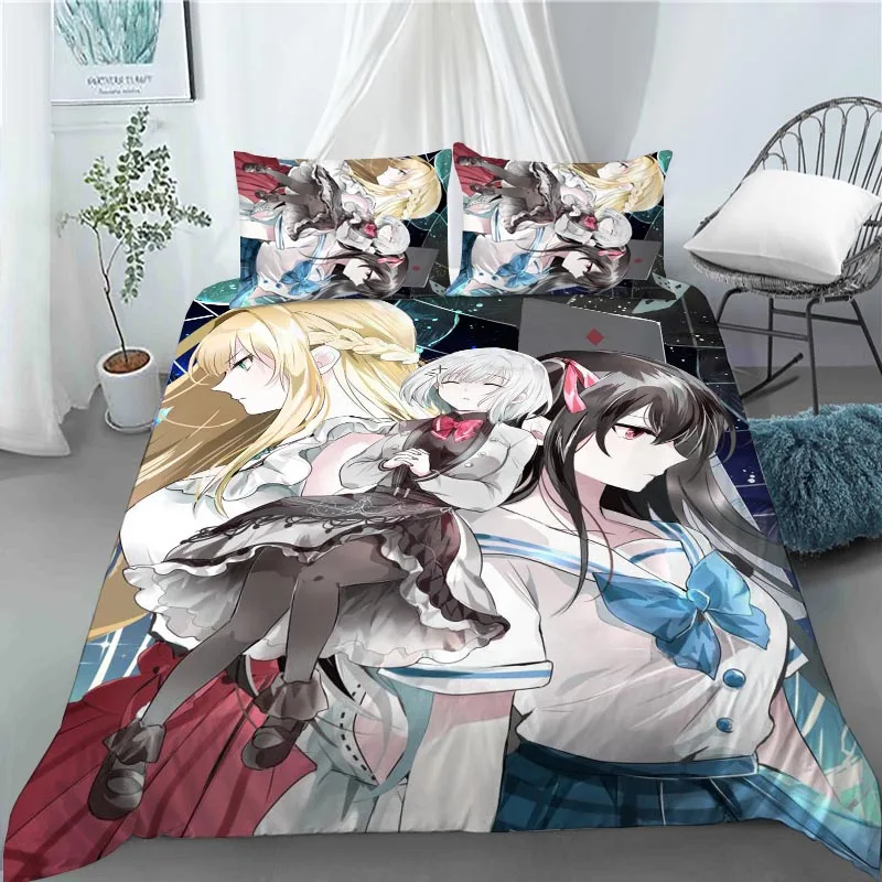 

Tantei Wa Mou Shindeiru 3 Pcs Duvet Cover Set Bedding Sets Comforter Duvet Cover Pillowcase Home Textiles 0506