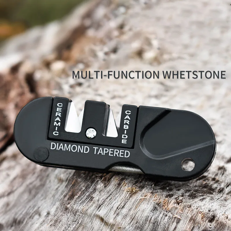 

Sharpener Diamond Tool Camp Gear Hike Tungsten Ceramic Sharpen Fish Hook Pocket Carbide Knife Whetstone Outdoor Portable Tools