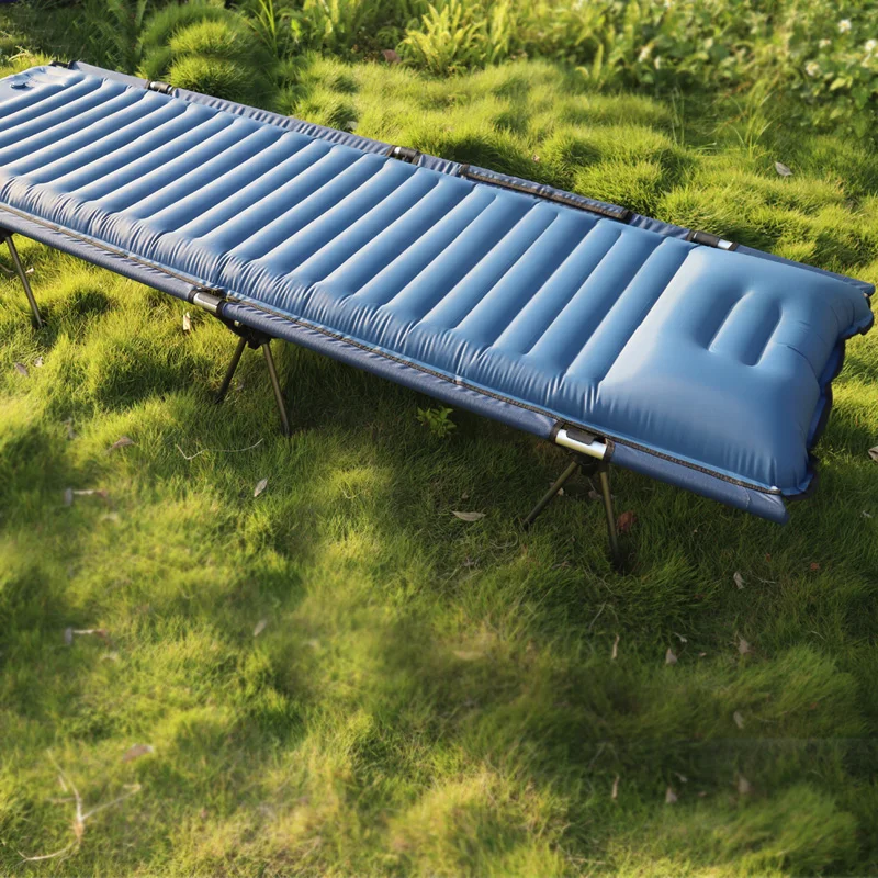 

Outdoor Bed Automatic Inflatable Portable Aluminum Alloy Ultra Light Office Fishing Single Person Leisure Folding Cushion Bed