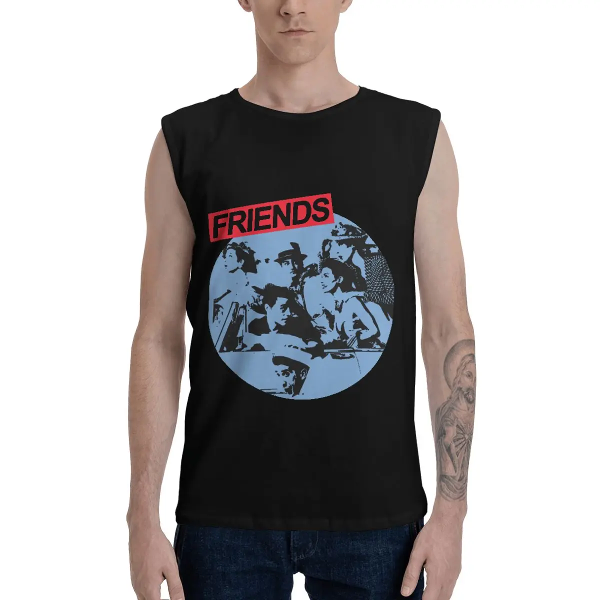 

Майка с графическим принтом для мужчин, из чистого хлопка