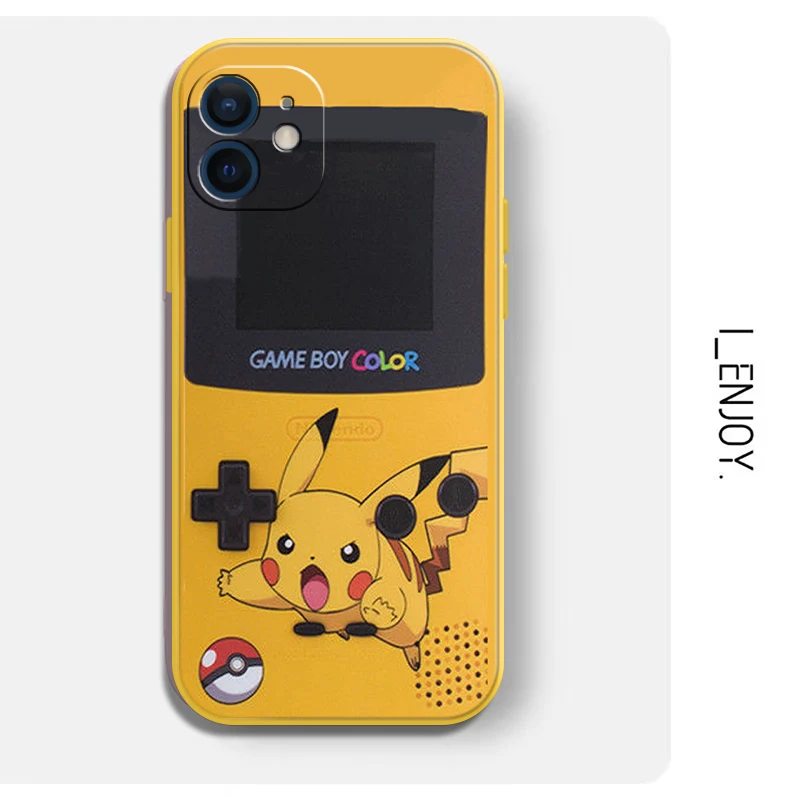 pokemon game phone case for iphone 11 12 pro max 8 plus xs xr xs max 13 pro 7 8 6s cute cartoon color hot silicone case gift free global shipping