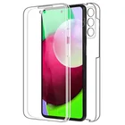 Двойной противоударный чехол-бампер для Samsung Galaxy M12 M11 M01 M21S M31S M51 M02S M30S A22 A32 A12 A42 A52s A72 A02, полное покрытие, 360