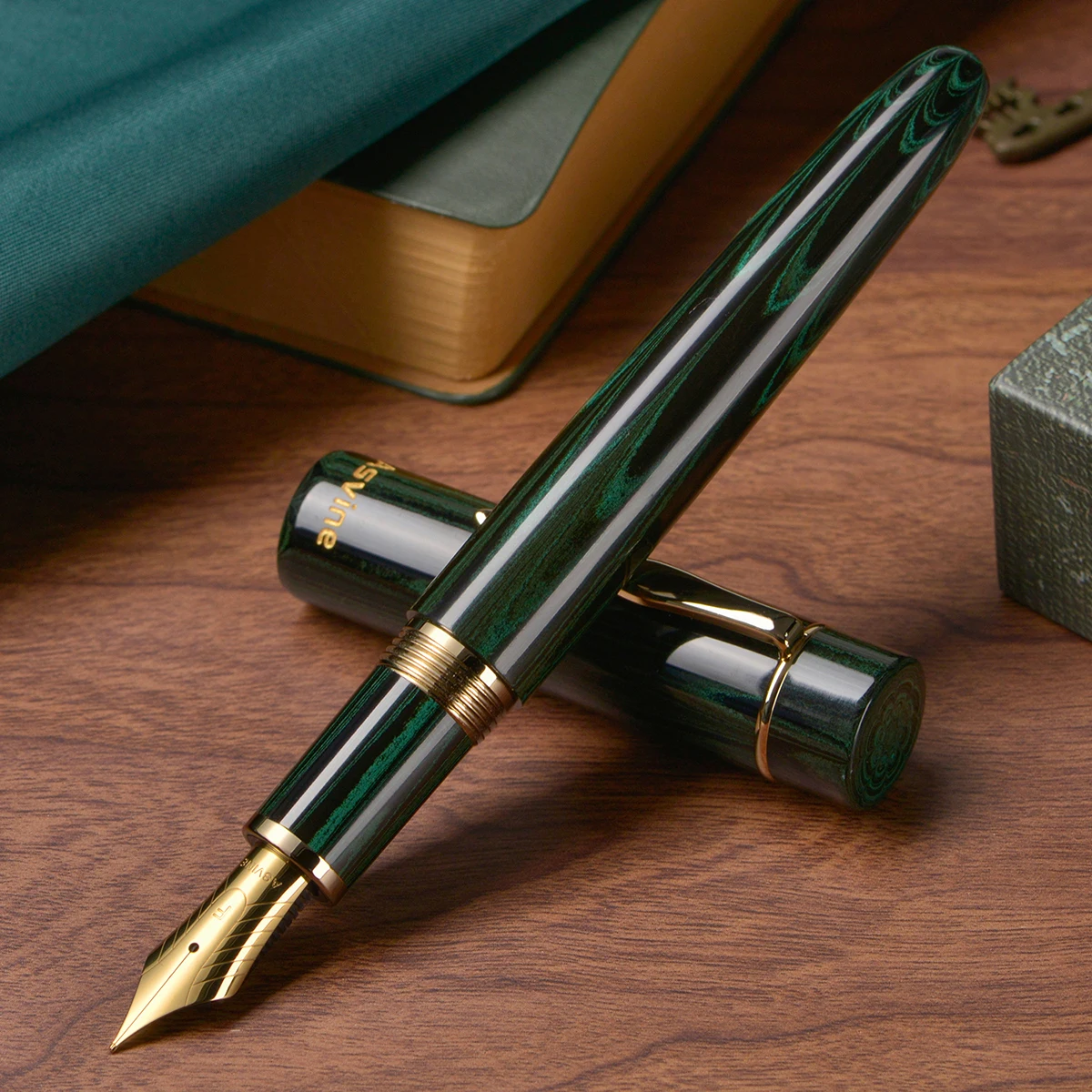 Перьевая ручка Asvine C2000 Ebonite NO.8