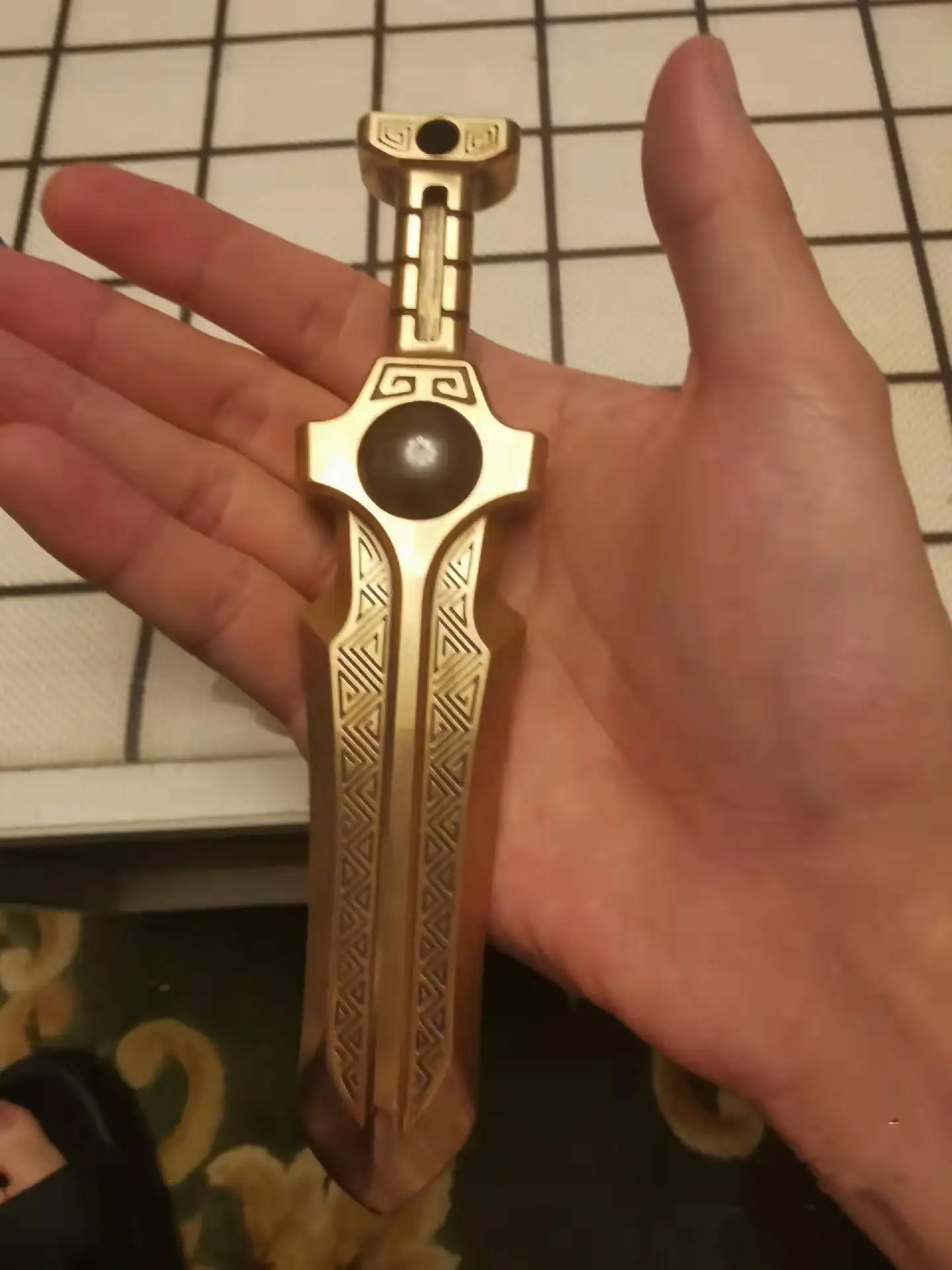 

No return or exchange of second-hand Laorong 2.0 Guofeng EDC process CNC precision production decompression toy gyroscope